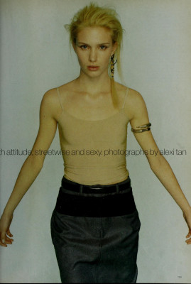 Erika Stromqvist for MADEMOISELLE US MAR 1997 by ALEXI TAN