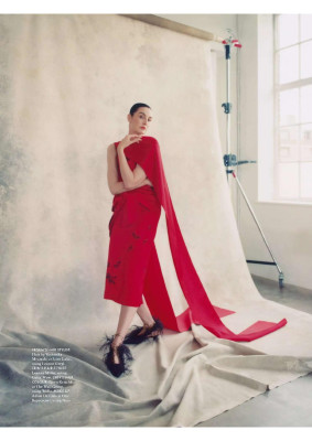 Erin OConnor for Elle UK December 2024 / January 2025