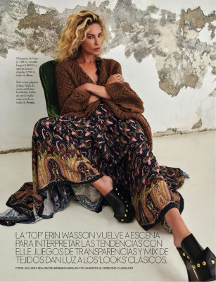 Erin Wasson ~ Elle Spain 09.2023 by Javi Lopez
