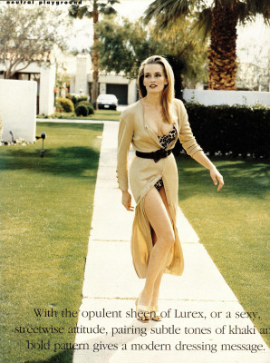 Estelle Lefebure ~ US Harper's Bazaar April 1992 by J.R. Duran