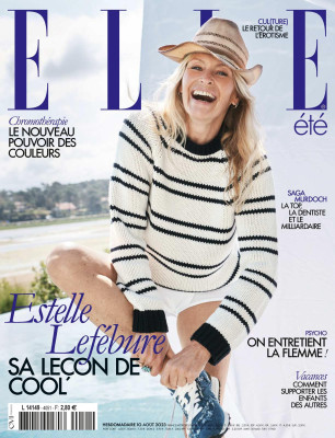 Estelle Lefebure ~ Elle Aug 2023 by Jan Welters