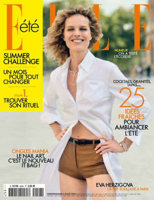 Eva Herzigova ~ Elle France Juillet 2023 by Matthew Brookes