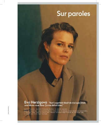 EVA HERZIGOVA in Marie Claire Magazine, France December 2019