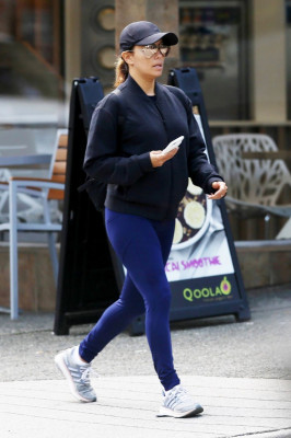 Eva Longoria in Tights – Out in Vancouver 