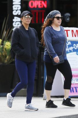 Eva Longoria in Tights – Out in Vancouver 