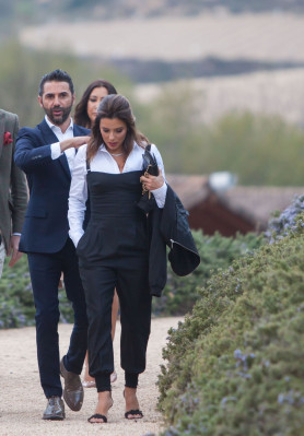 Eva Longoria Visits MArques De Riscal Cellar, Elciego in Spain
