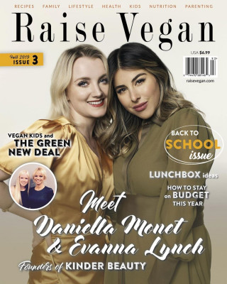 EVANNA LYNCH and DANIELLA MONET in Raise Vegan Magazine, Fall 2019
