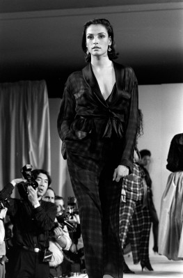 Famke Janssen for Isaac Mizrahi FallWinter 1989