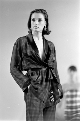 Famke Janssen for Isaac Mizrahi FallWinter 1989
