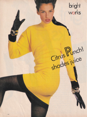Famke Janssen ~ Mademoiselle September 1987 by Paul Lange