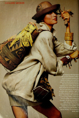 Famke Janssen for MADEMOISELLE US Jan 1988