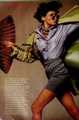 Famke Janssen for MADEMOISELLE US Jan 1988