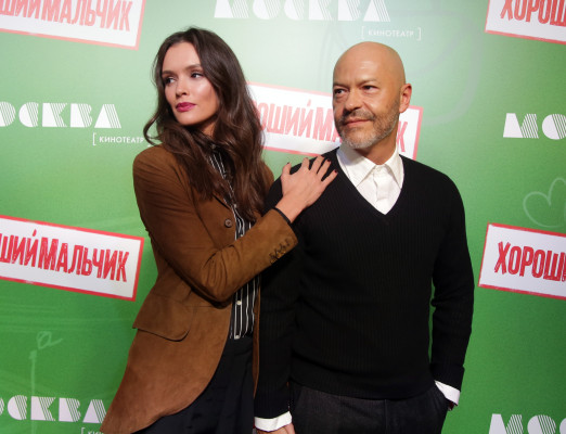 Федор Бондарчук и Паулина Андреева - на премьере фильма Хороший мальчик