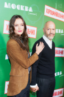 Федор Бондарчук и Паулина Андреева - на премьере фильма Хороший мальчик