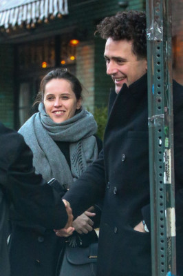 Felicity Jones and Husband Charles Guard – Out in New York