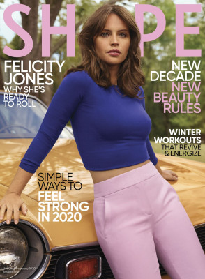 FELICITY JONES in Shape Magazine, January/February 2020