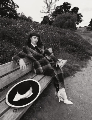 FELICITY JONES in Violet Book, October 2019
