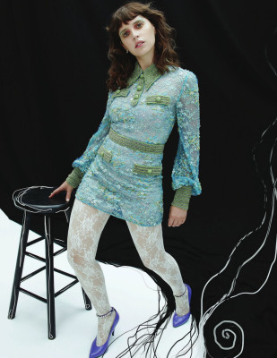 FELICITY JONES in Violet Book, October 2019
