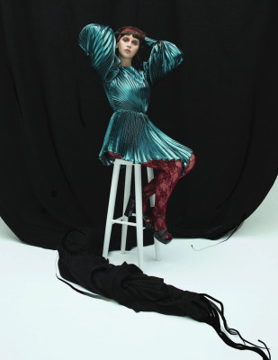 FELICITY JONES in Violet Book, October 2019