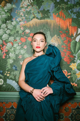 Florence Pugh by Kory Tenold for British Vogue &amp;amp; Tiffany &amp;amp; Co. Party 02/02/2020