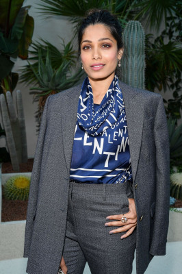 Freida Pinto – Valentino Fashion Show in Paris 09/30/2018