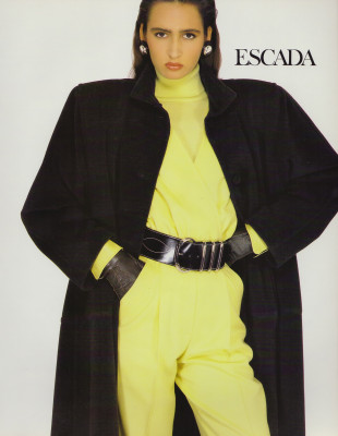 Gail Elliot &amp;amp; Iman ~ ESCADA advertisement for MADAME Germany August 1987