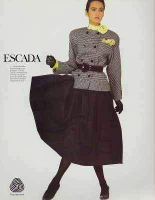 Gail Elliot &amp;amp; Iman ~ ESCADA advertisement for MADAME Germany August 1987