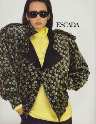 Gail Elliot &amp;amp; Iman ~ ESCADA advertisement for MADAME Germany August 1987