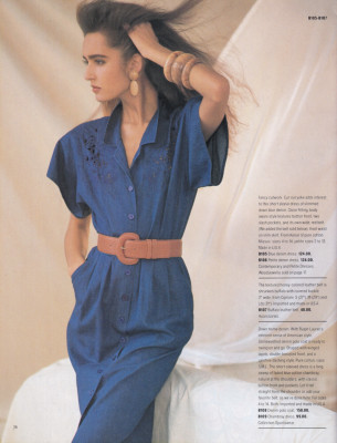 Gail Elliot for Garfinkel&#039;s spring 1987