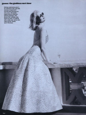 Geena Davis ~ US Vogue September 1992 by Max Vadukul