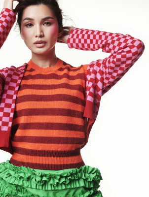 Gemma Chan by Marcin Kempski for Elle UK // 2021