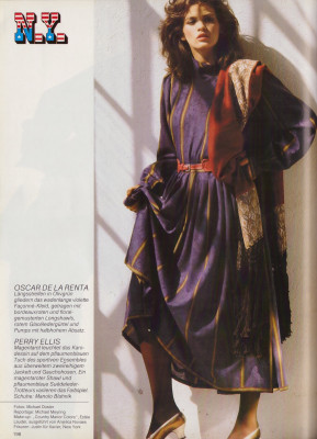Lisa Brand, Gia Carangi, Deidre Maguire for MADAME Germany November 1982