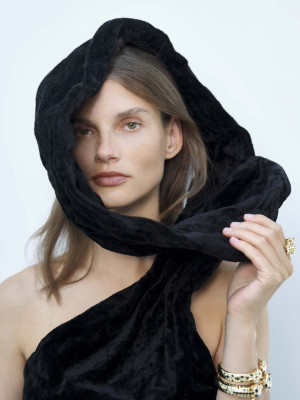 Giedre Dukauskaite ~ Harpers Bazaar Turkey October 2023 by Driu Crilly and Tiago