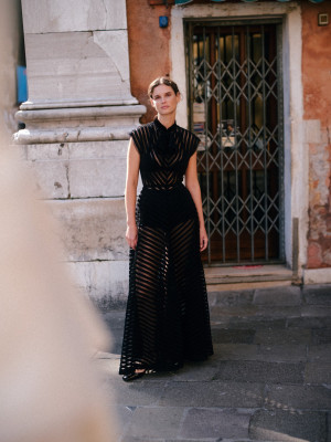 Giedre Dukauskaite ~ Harper&#039;s Bazaar Greece December 2023 by Constantin Slotty