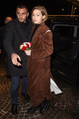 Gigi Hadid in Miilan 02/23-22/2018