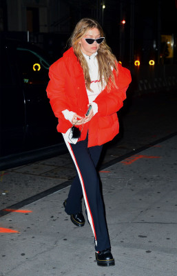 Gigi Hadid - Arriving at Nobu in Soho