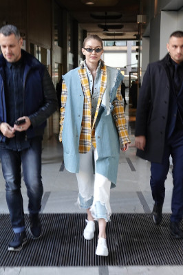 Gigi Hadid in Milan 02/21/2018