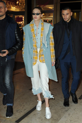 Gigi Hadid in Milan 02/21/2018