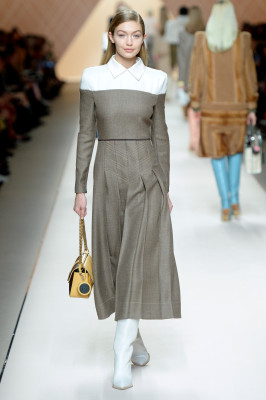 Gigi Hadid - Fendi Milan Fashion Week 02/22/2018