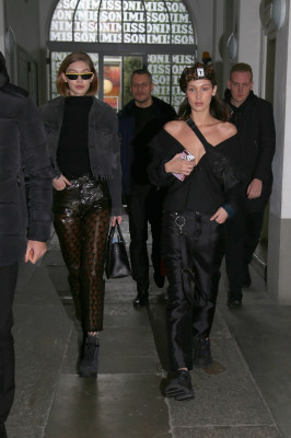 Gigi Hadid in Miilan 02/23-22/2018