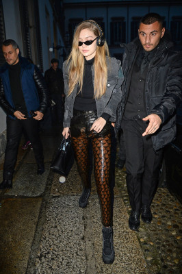Gigi Hadid in Miilan 02/23-22/2018