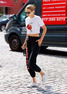 Gigi Hadid in New York 08/28/2017