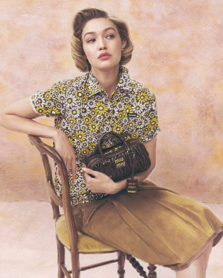 Gigi Hadid ~ Miu Miu Handbags 2025 by Steven Meisel