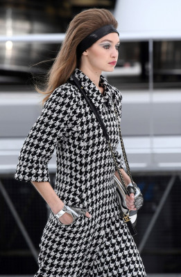 GIGI HADID at Chanel Fashion Show at Paris Fashion Week 03/07/2017