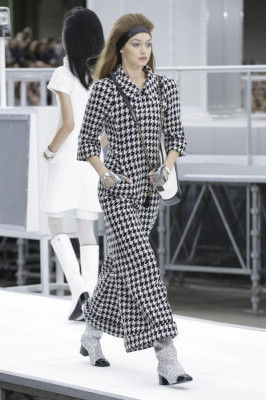 GIGI HADID at Chanel Fashion Show at Paris Fashion Week 03/07/2017