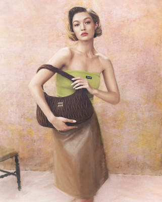 Gigi Hadid ~ Miu Miu Handbags 2025 by Steven Meisel