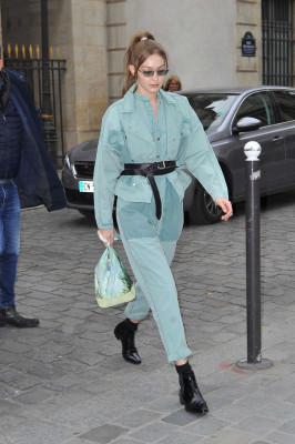 Gigi Hadid is Stylish – Leaving Her Hotel in Paris 02/28/2019