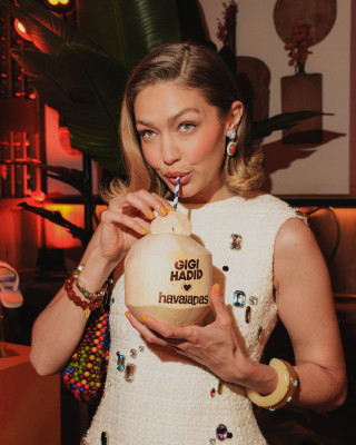 Gigi Hadid – at Gigi Hadid&Havaianas Collab Launch May 2025