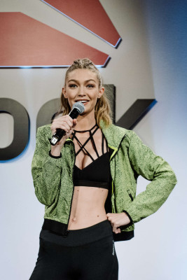 Gigi Hadid – Reebok Never Perfect Revolution Panel in NYC
