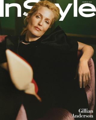 Gillian Anderson by Charlotte Hadden for InStyle || March 2021